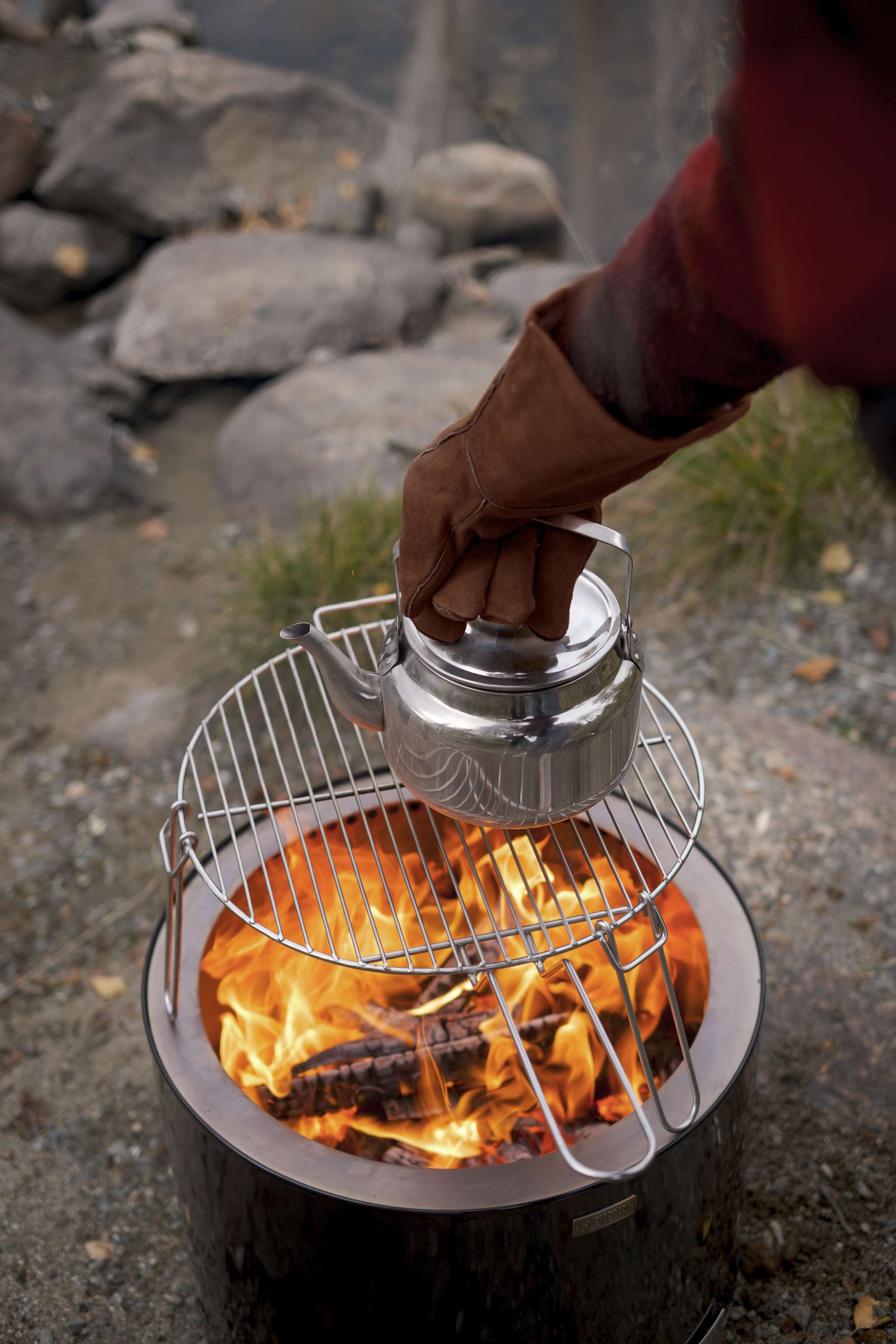 Grillihanskat, ruskea